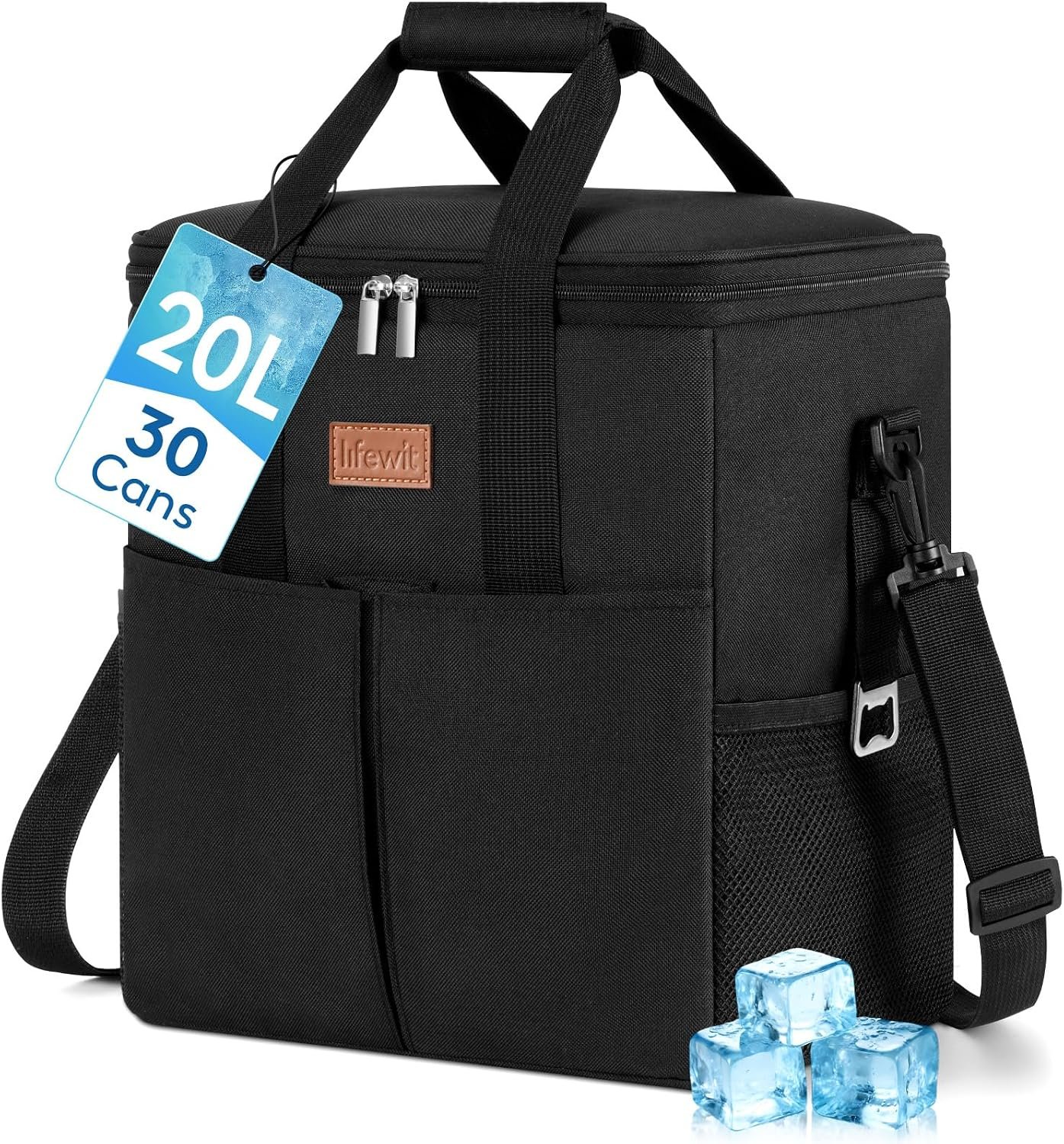 Leakproof soft cooler bag for 30 or 48 cans by Lifewit